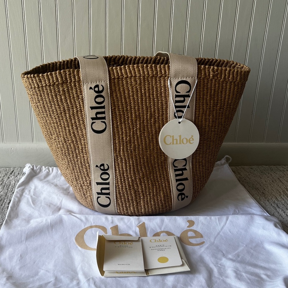 Chloe Woody Basket Tote Large